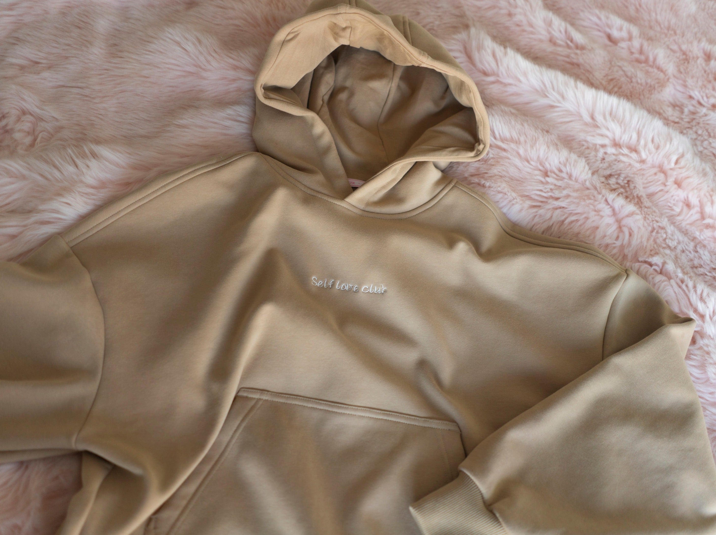 Her lip to HLT lounge hoodie creambeige レディース