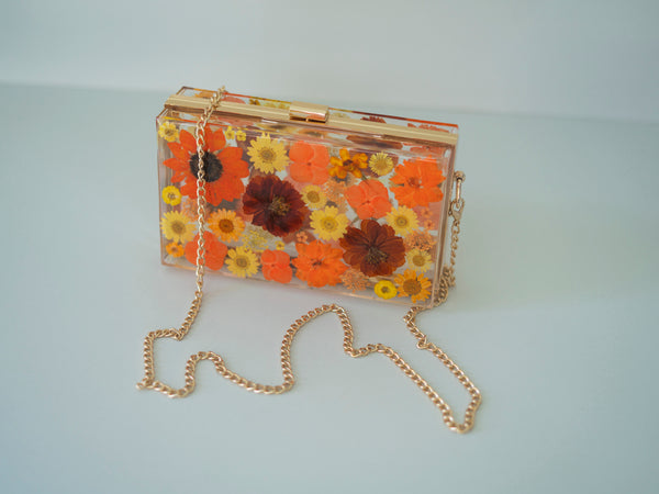 AUTUMN FLORAL CLUTCH