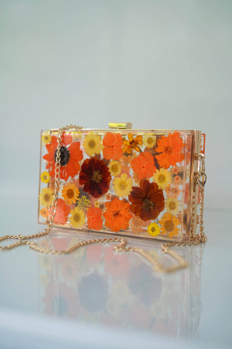 AUTUMN FLORAL CLUTCH