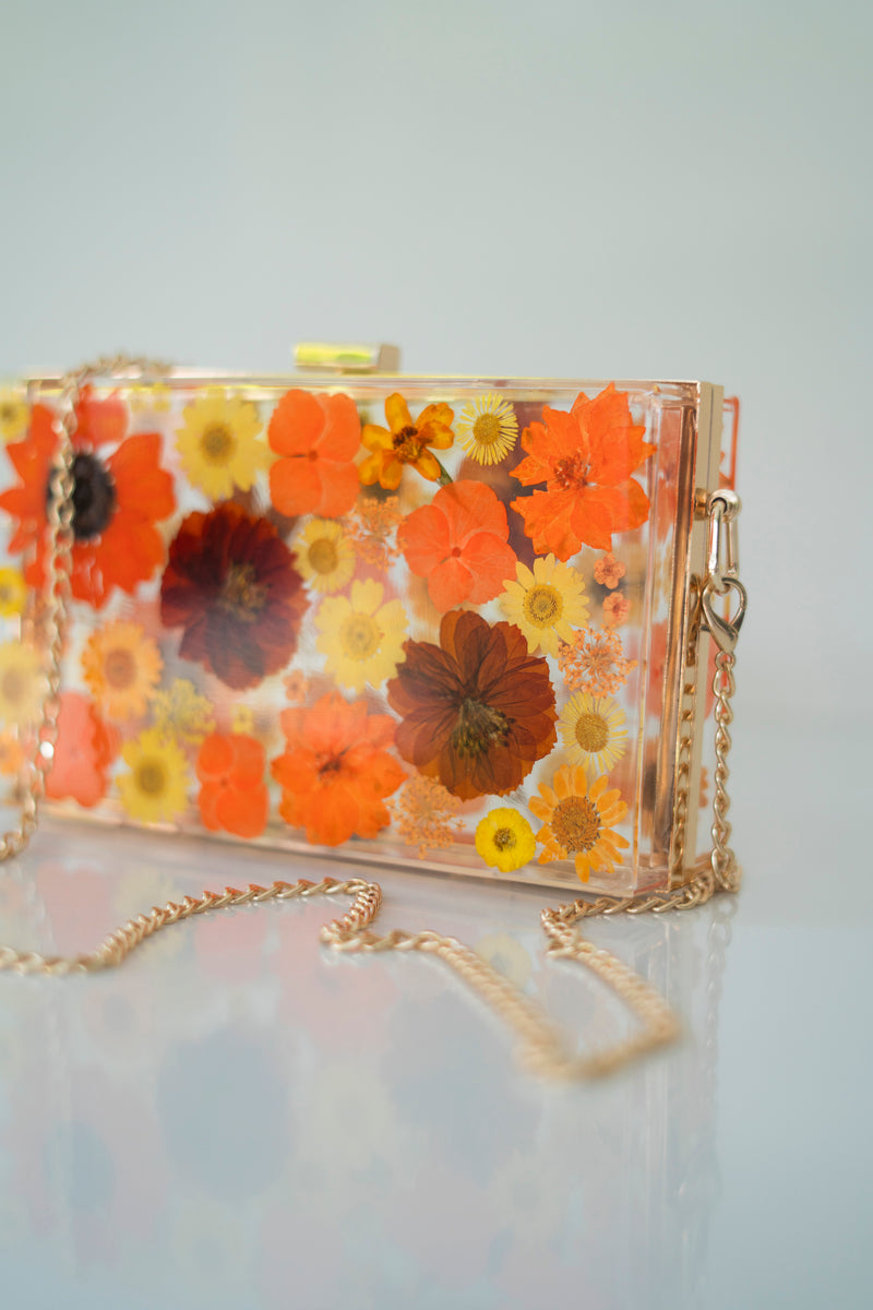 AUTUMN FLORAL CLUTCH