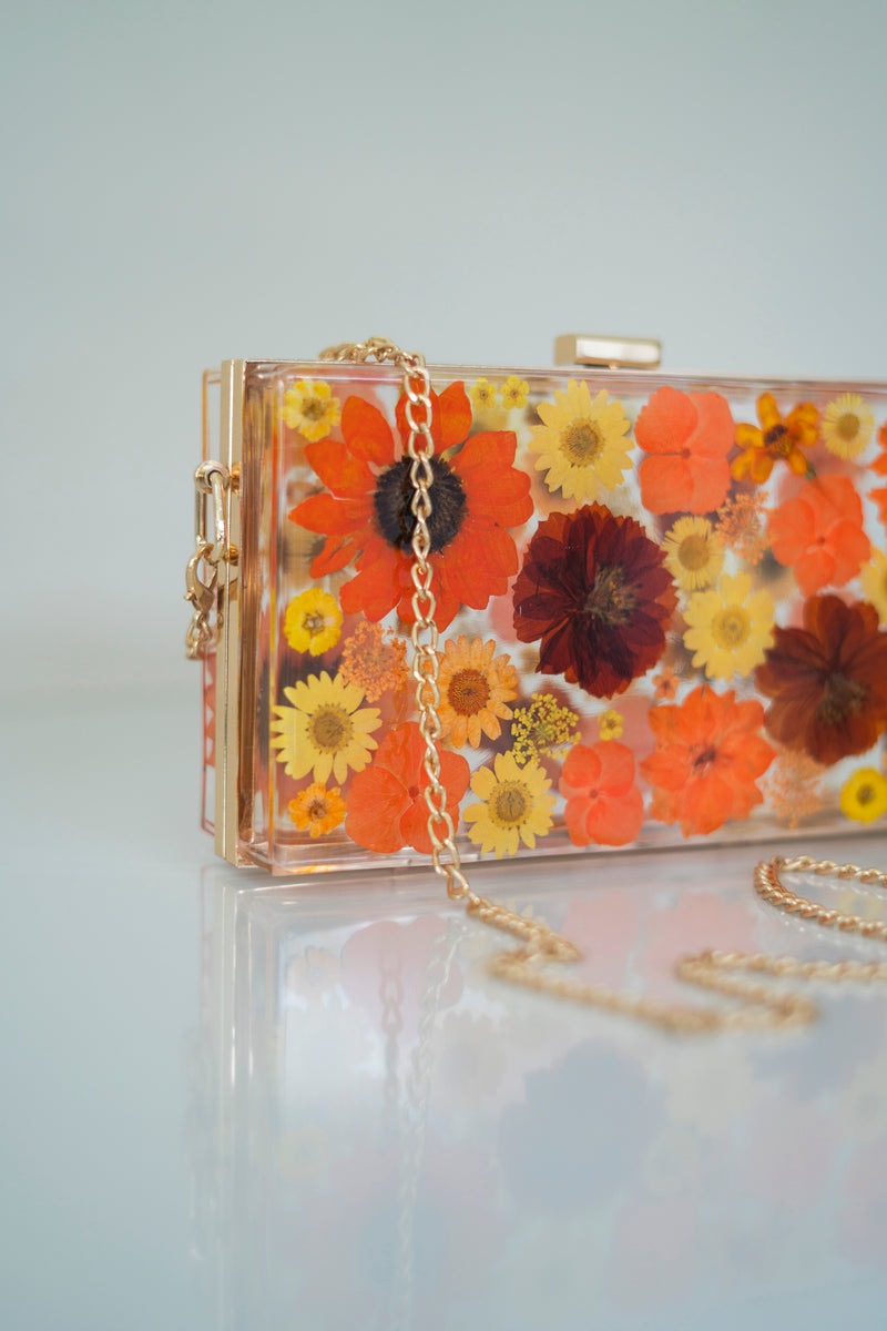 AUTUMN FLORAL CLUTCH