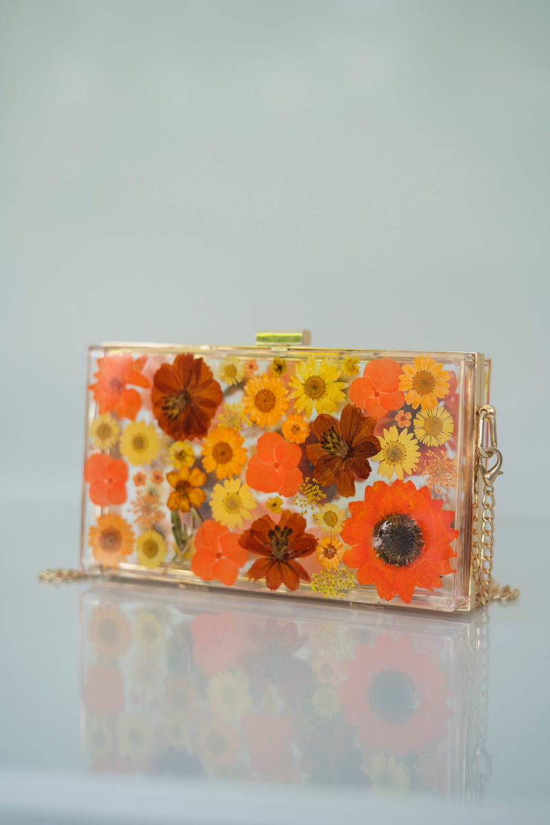 AUTUMN FLORAL CLUTCH