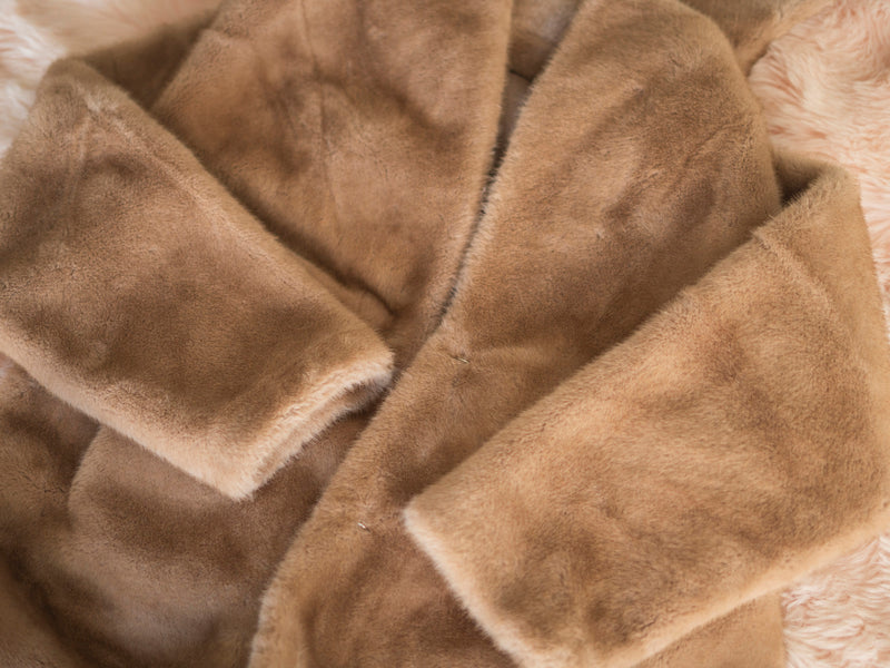 LONG FAUX FUR COAT