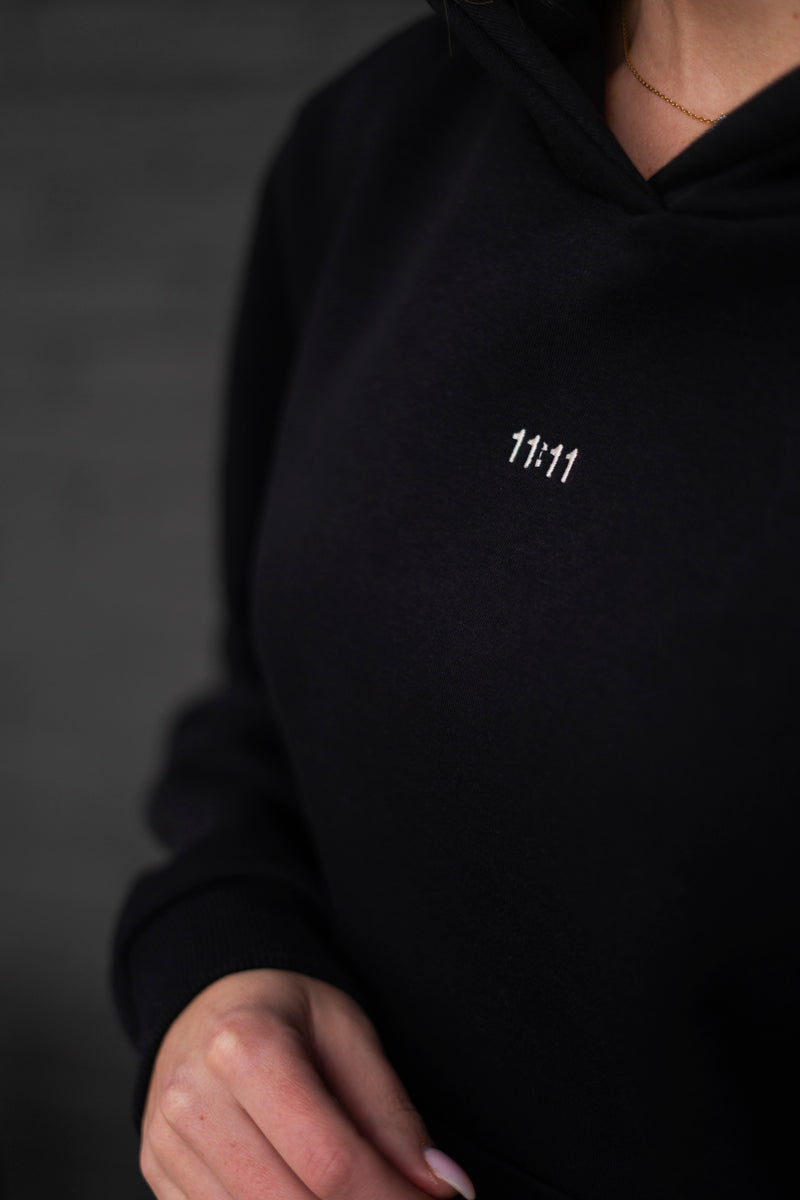 11:11 BLACK HOODIE