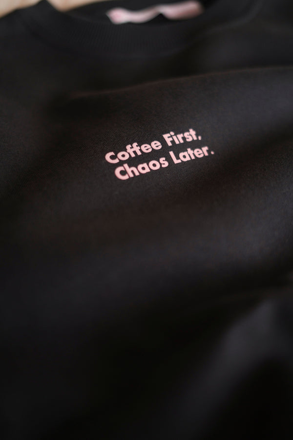 COFFEE FIRST DARK GREY SWEATER
