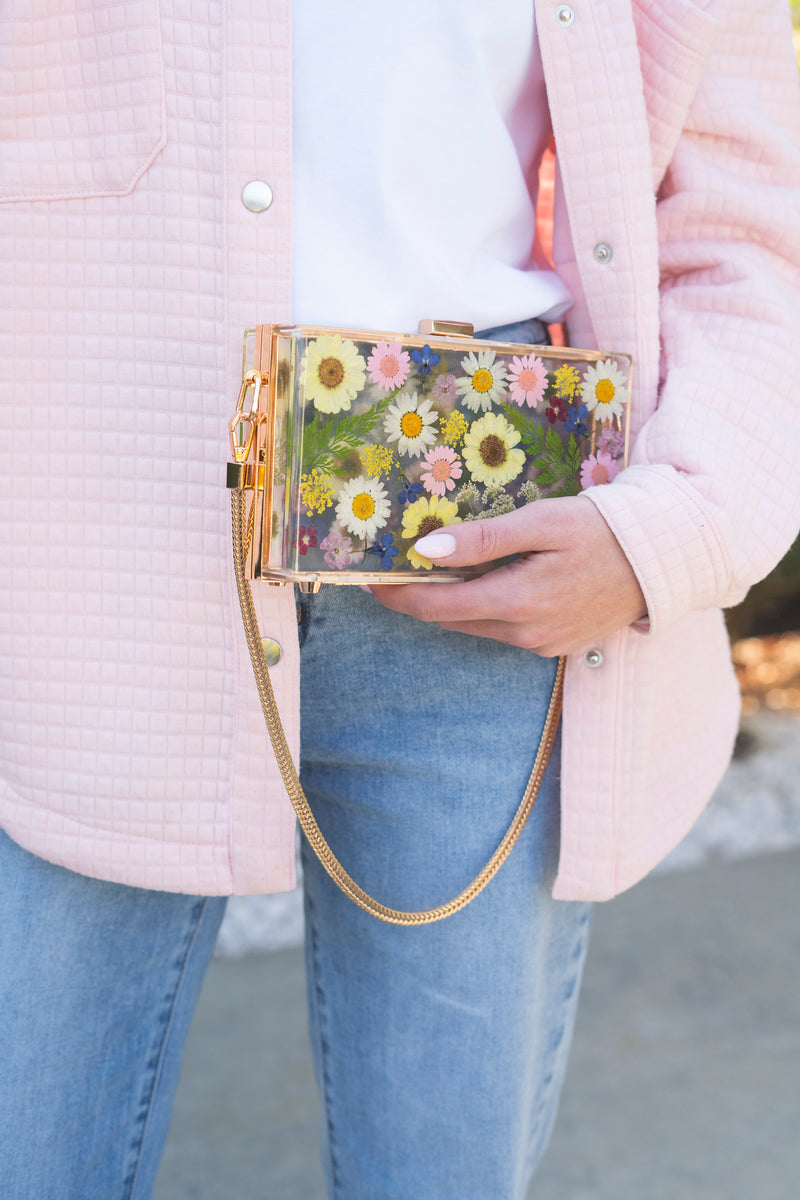 SPRING FLORAL CLUTCH