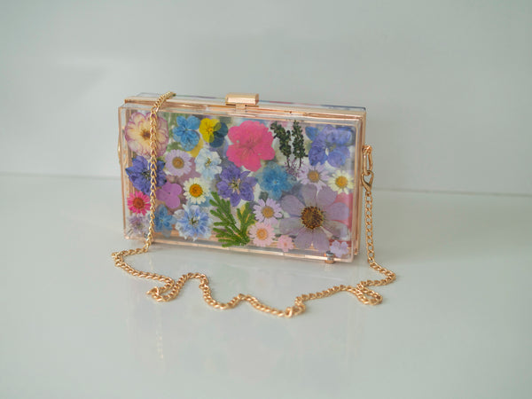 RETRO FLORAL CLUTCH