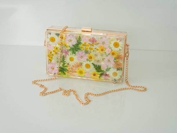 BOTANICAL GARDEN FLORAL CLUTCH