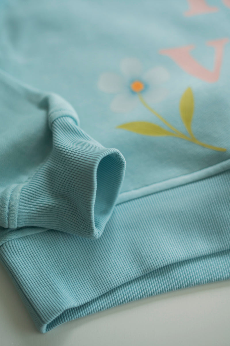 C'EST LA VIE BLUE SWEATER