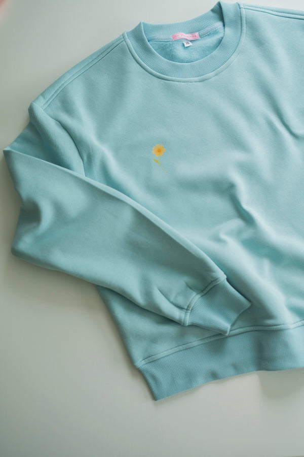 C'EST LA VIE BLUE SWEATER
