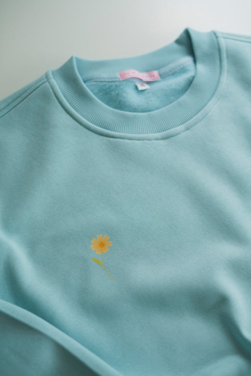 C'EST LA VIE BLUE SWEATER