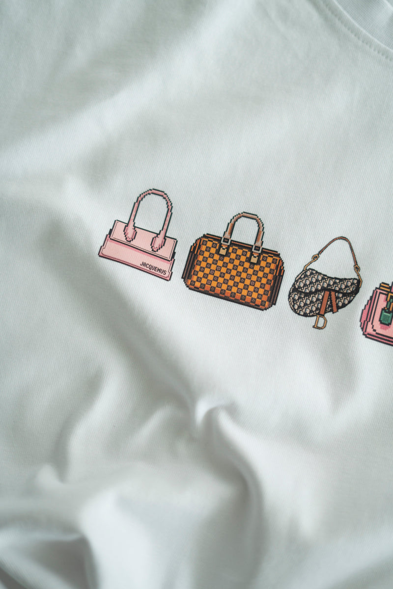PIXEL HANDBAGS T-SHIRT