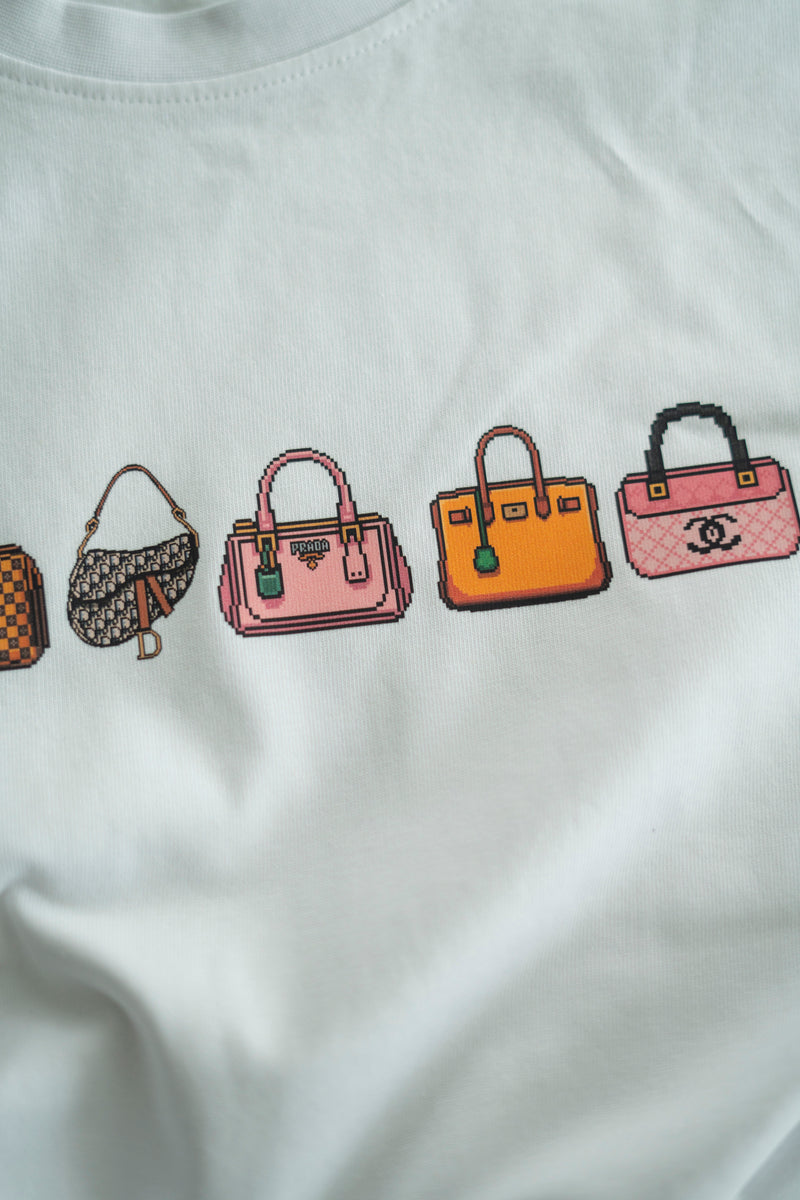 PIXEL HANDBAGS T-SHIRT