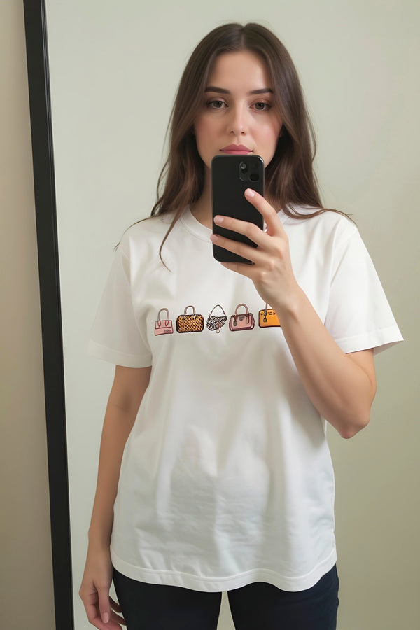 PIXEL HANDBAGS T-SHIRT
