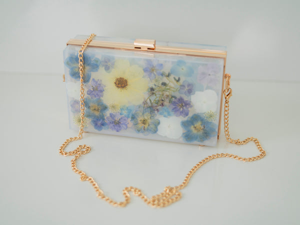 MYKONOS FLORAL CLUTCH