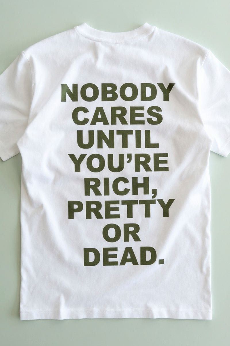 NOBODY CARES. T-SHIRT WHITE