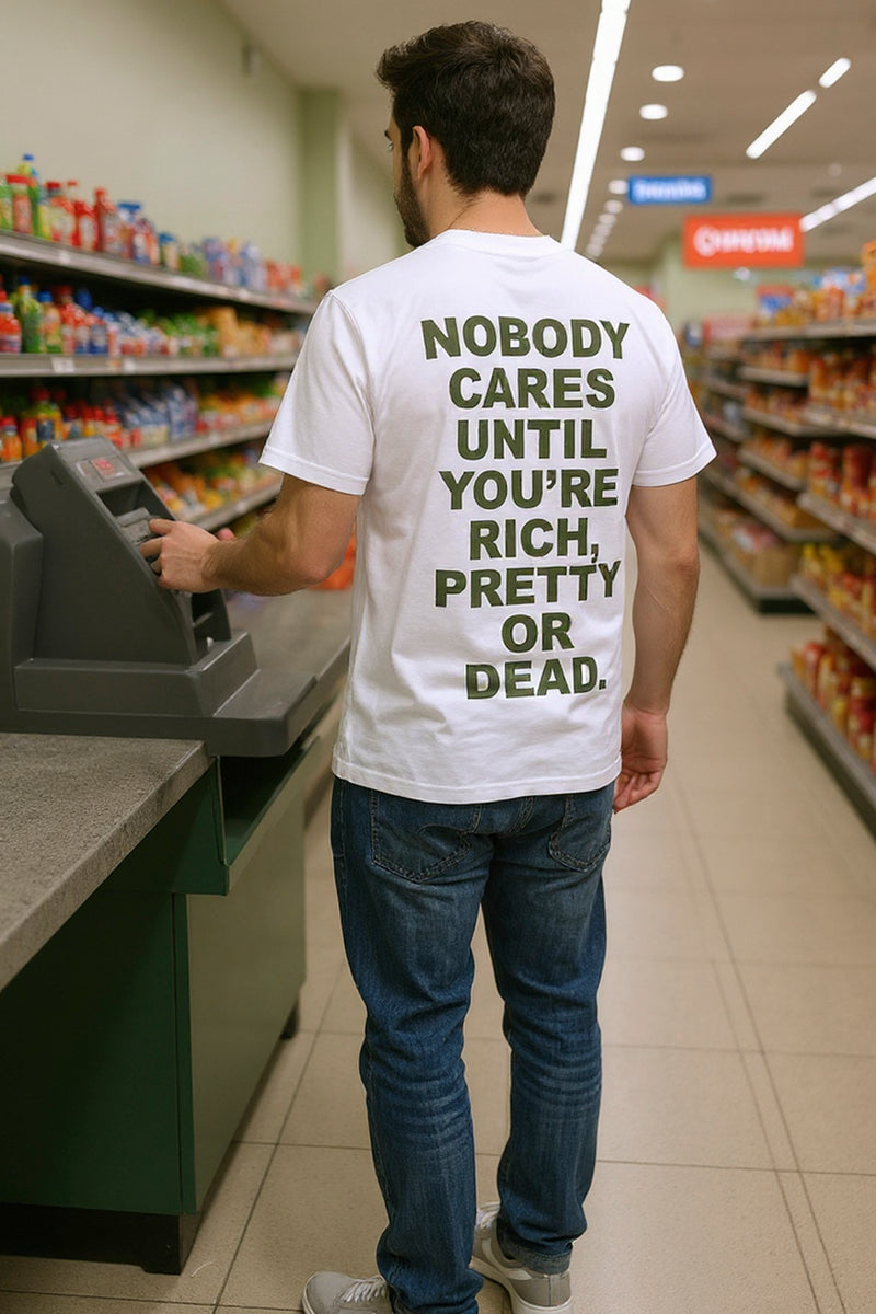 NOBODY CARES. T-SHIRT WHITE