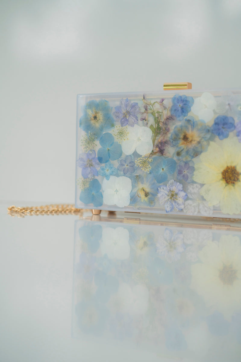 MYKONOS FLORAL CLUTCH