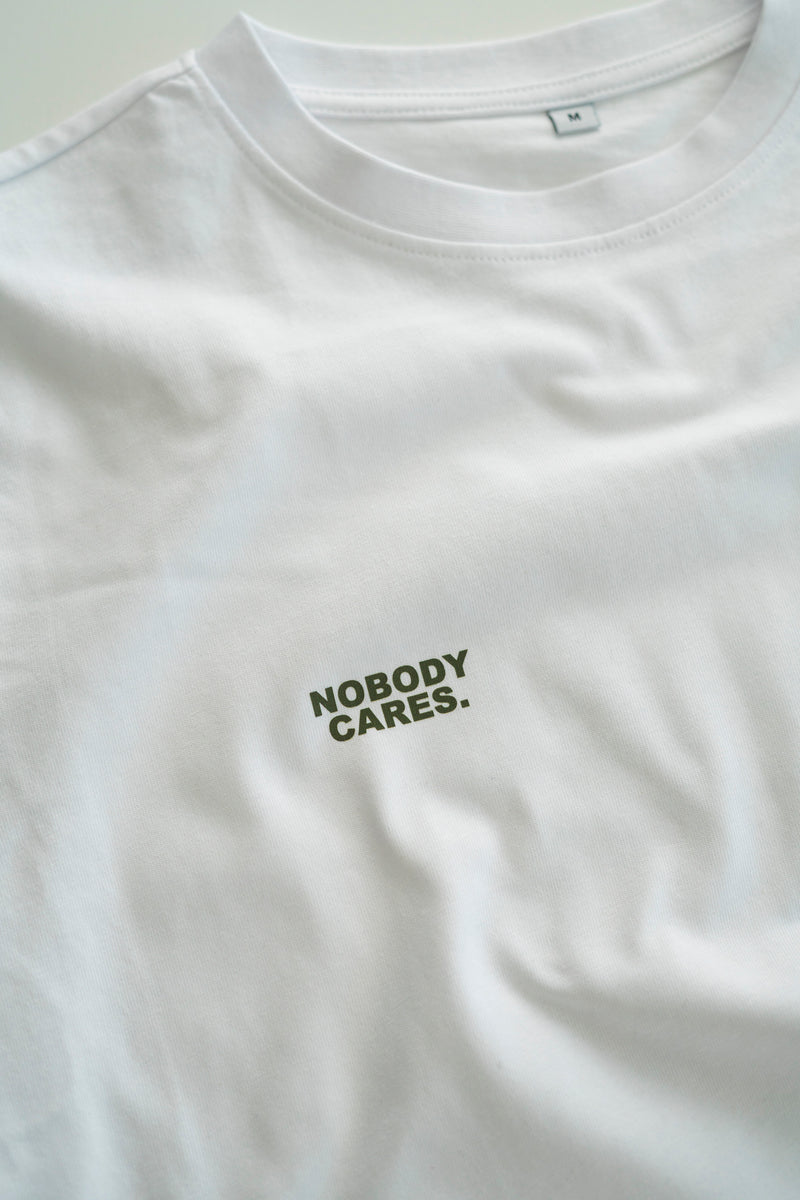 NOBODY CARES. T-SHIRT WHITE