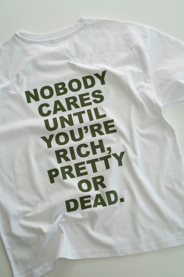 NOBODY CARES. T-SHIRT WHITE