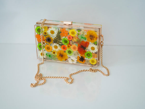WILD FOREST FLORAL CLUTCH