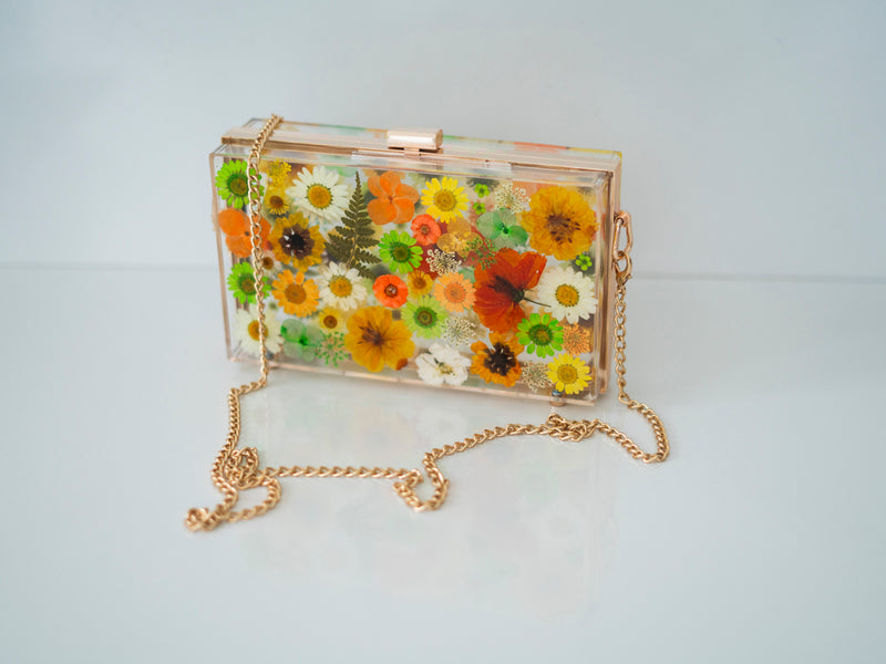WILD FOREST FLORAL CLUTCH
