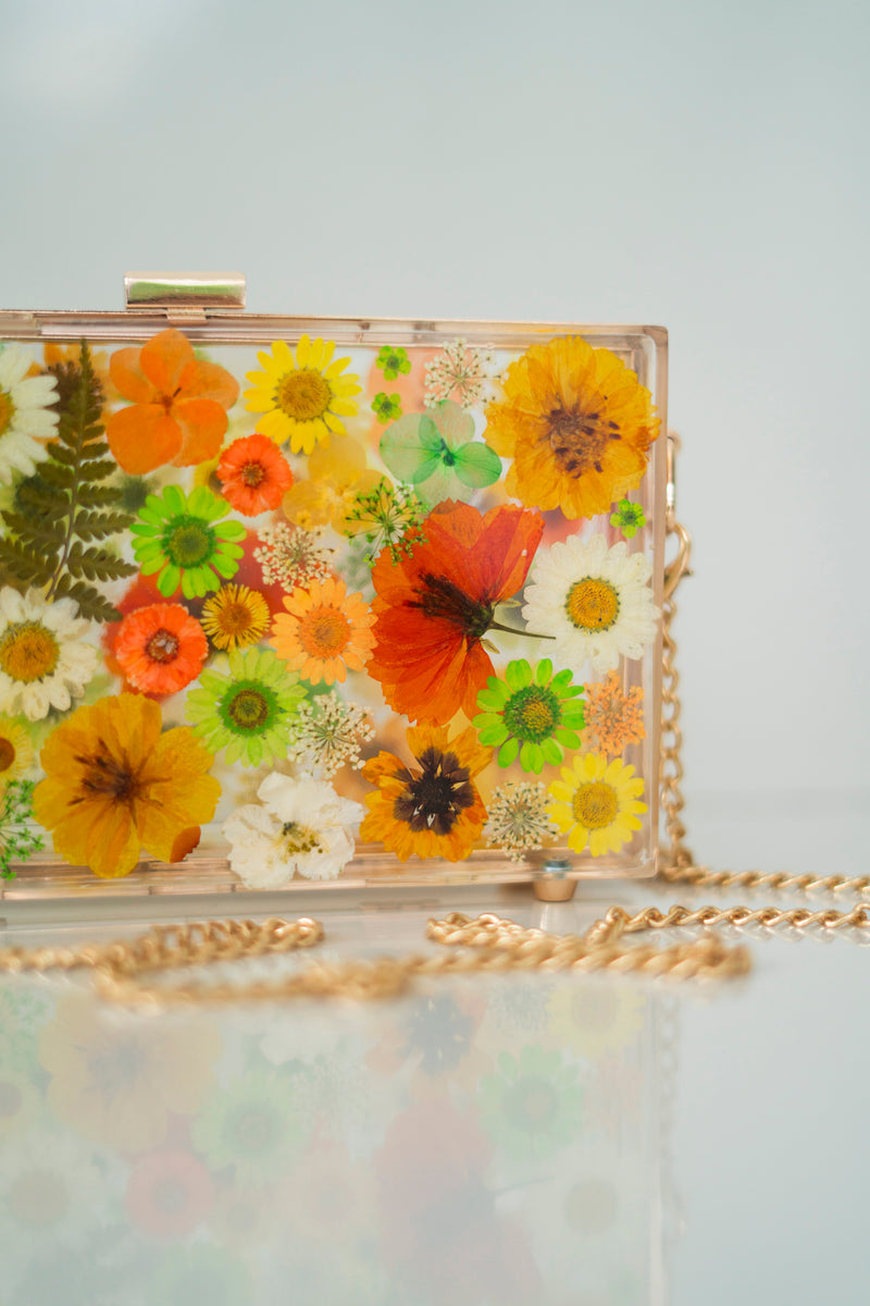 WILD FOREST FLORAL CLUTCH