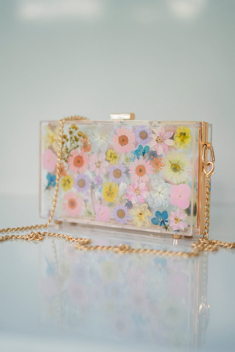 FAIRY TALE FLORAL CLUTCH