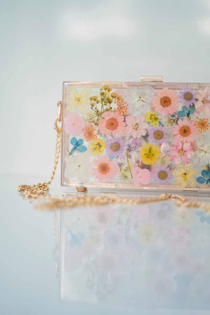 FAIRY TALE FLORAL CLUTCH
