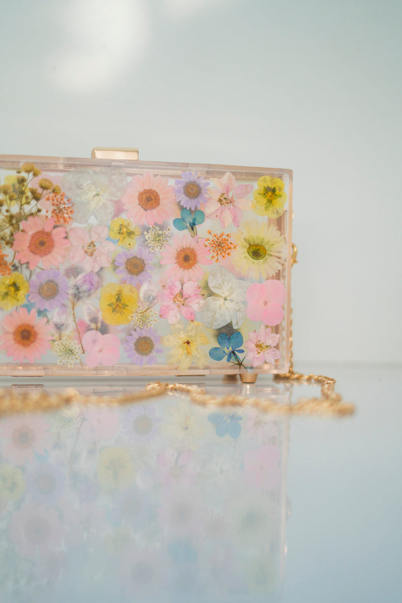 FAIRY TALE FLORAL CLUTCH