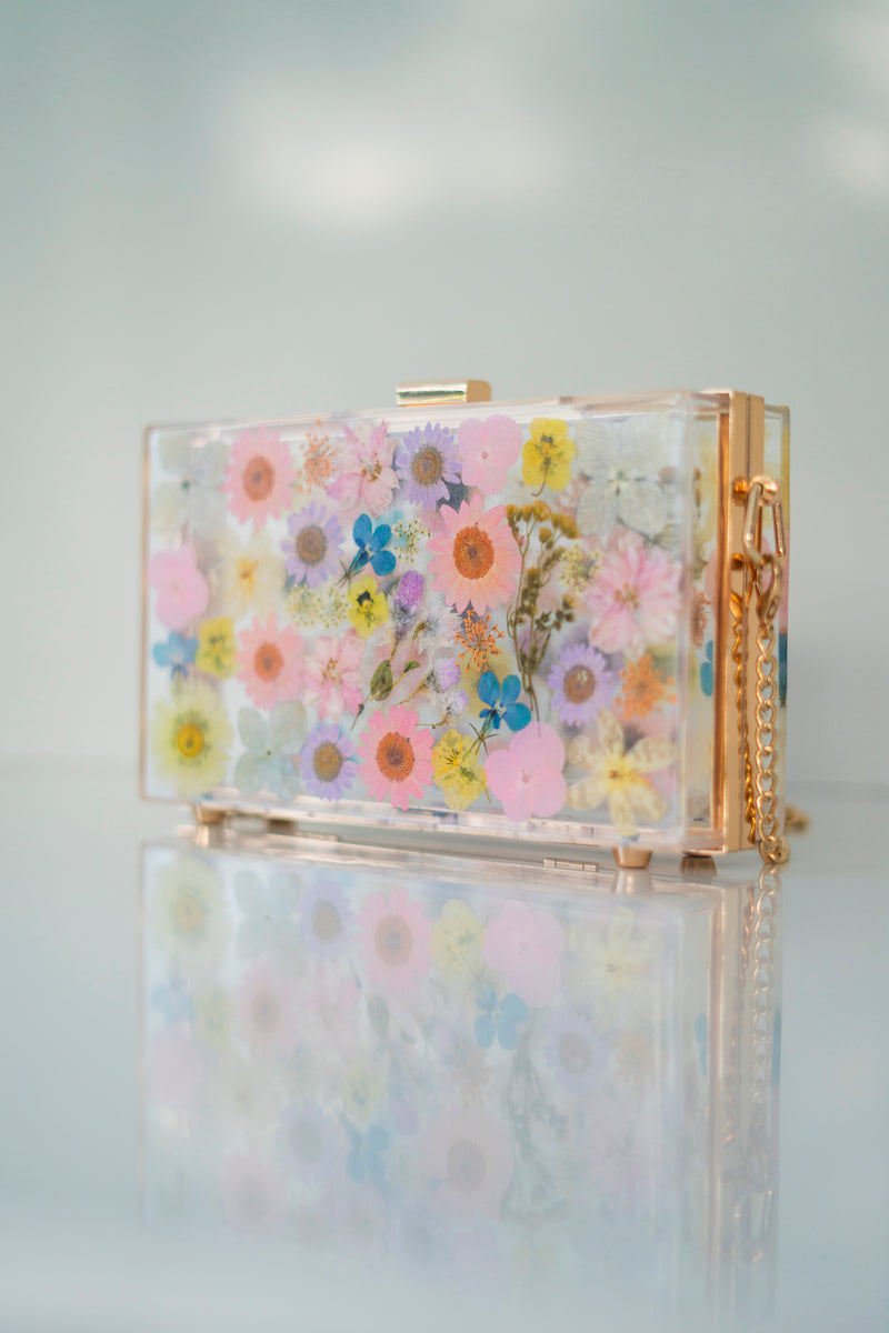 FAIRY TALE FLORAL CLUTCH