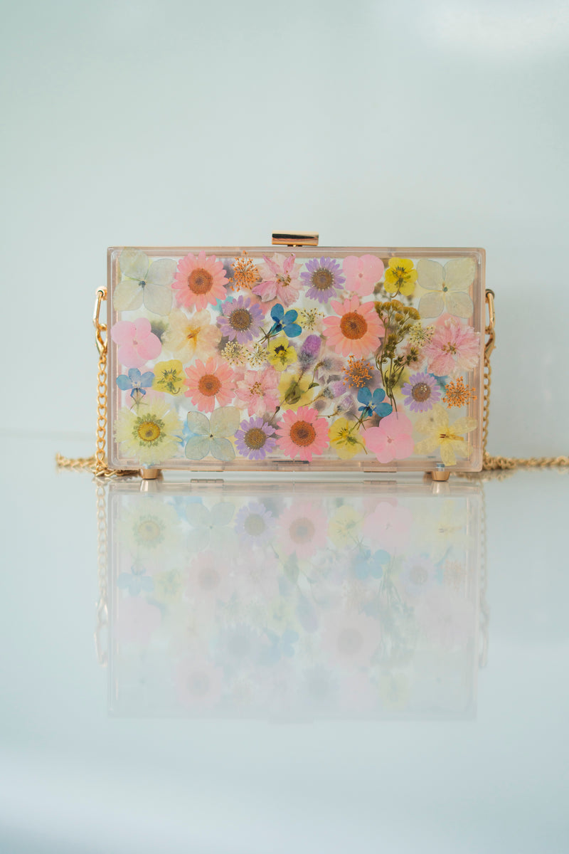 FAIRY TALE FLORAL CLUTCH