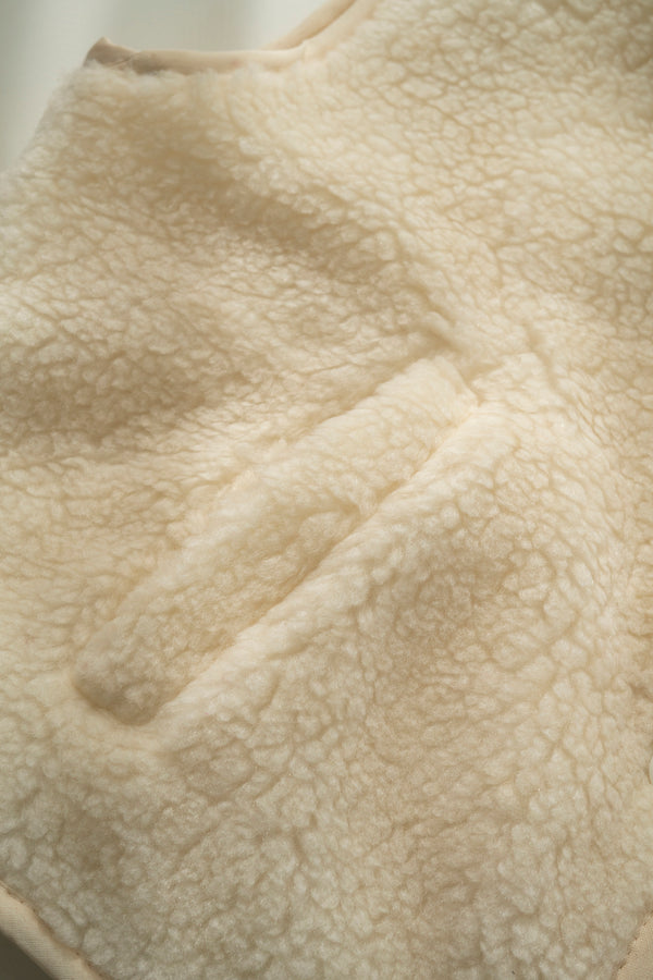 TEDDY GILET ECRU