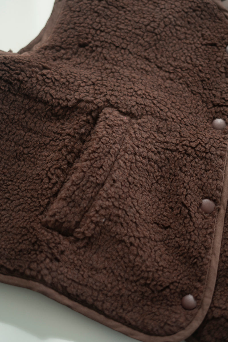 TEDDY GILET BROWN
