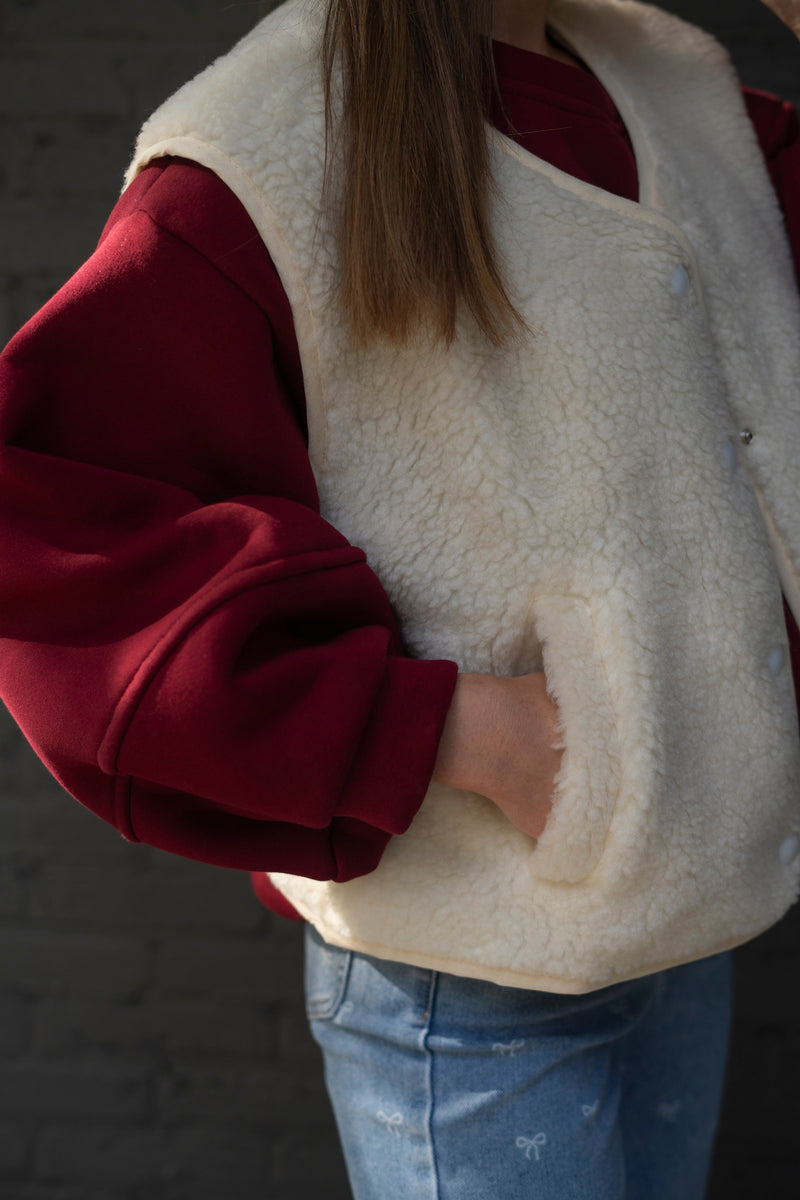 C’EST LA VIE BORDEAUX SWEATER