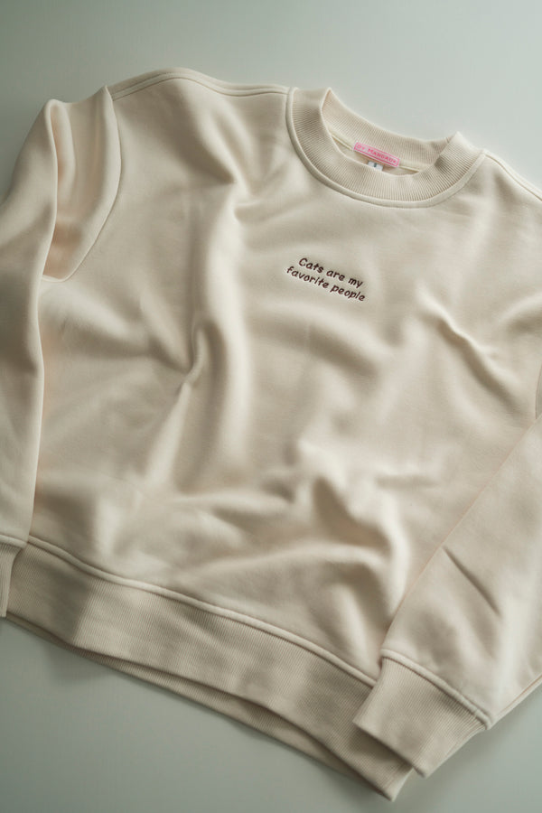 CATS BEIGE SWEATER