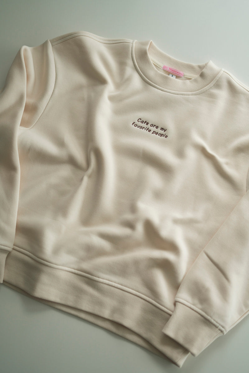 CATS BEIGE SWEATER