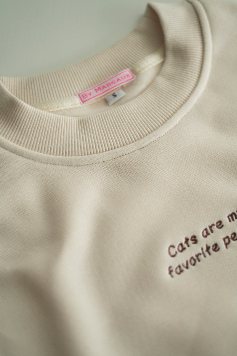 CATS BEIGE SWEATER