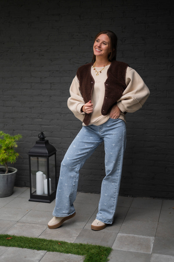 TEDDY GILET BROWN