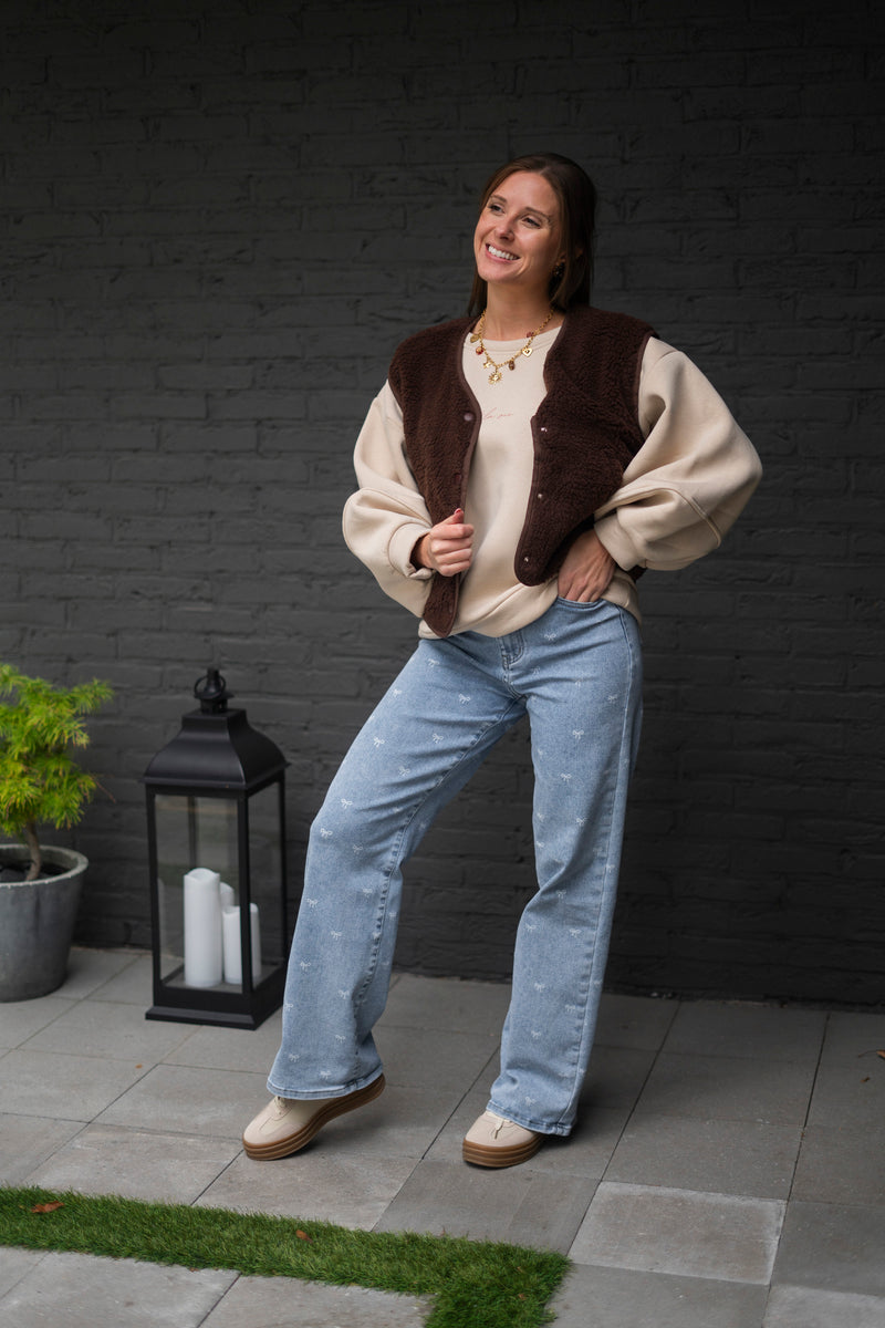 TEDDY GILET BROWN
