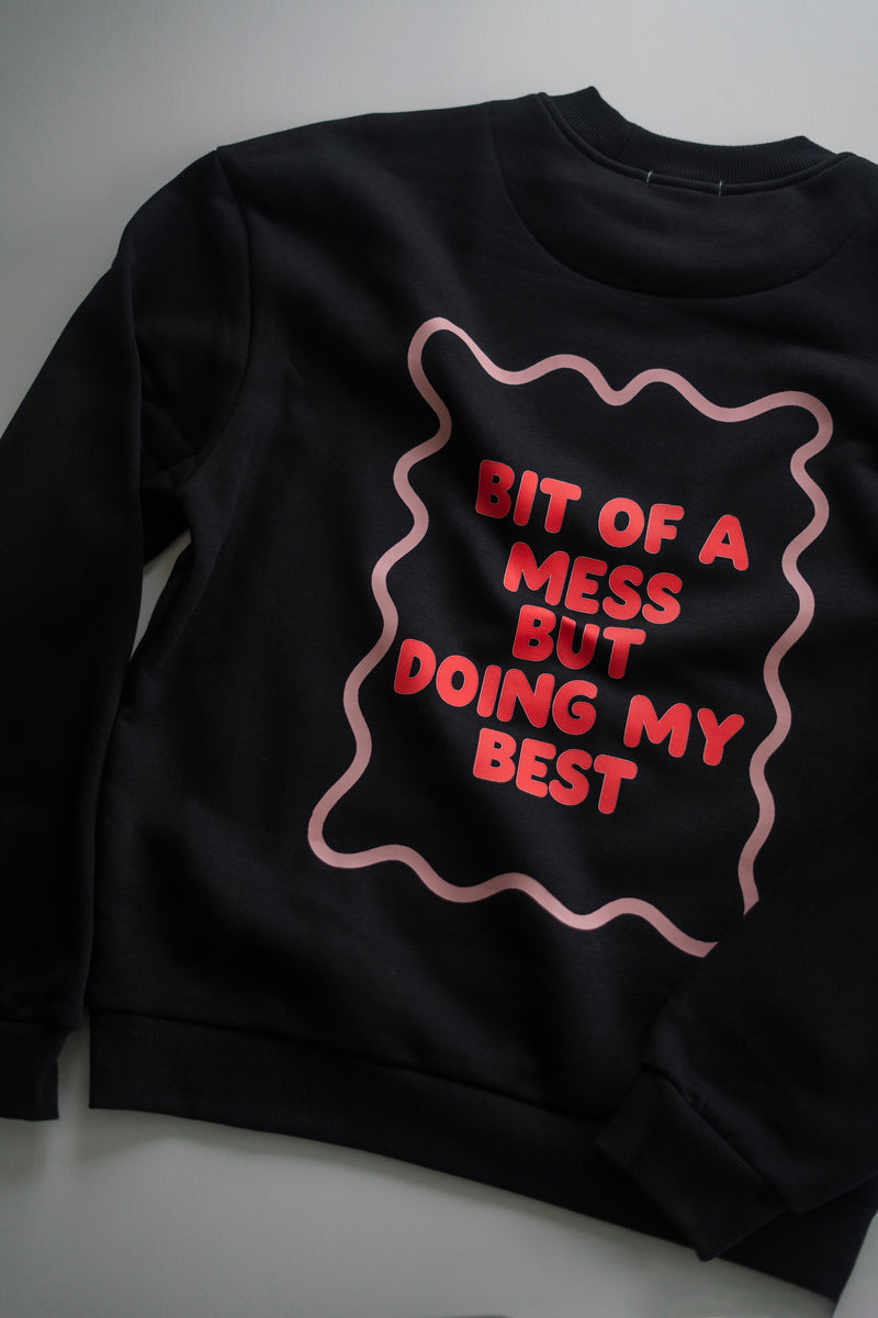BIT OF A MESS SWEATER