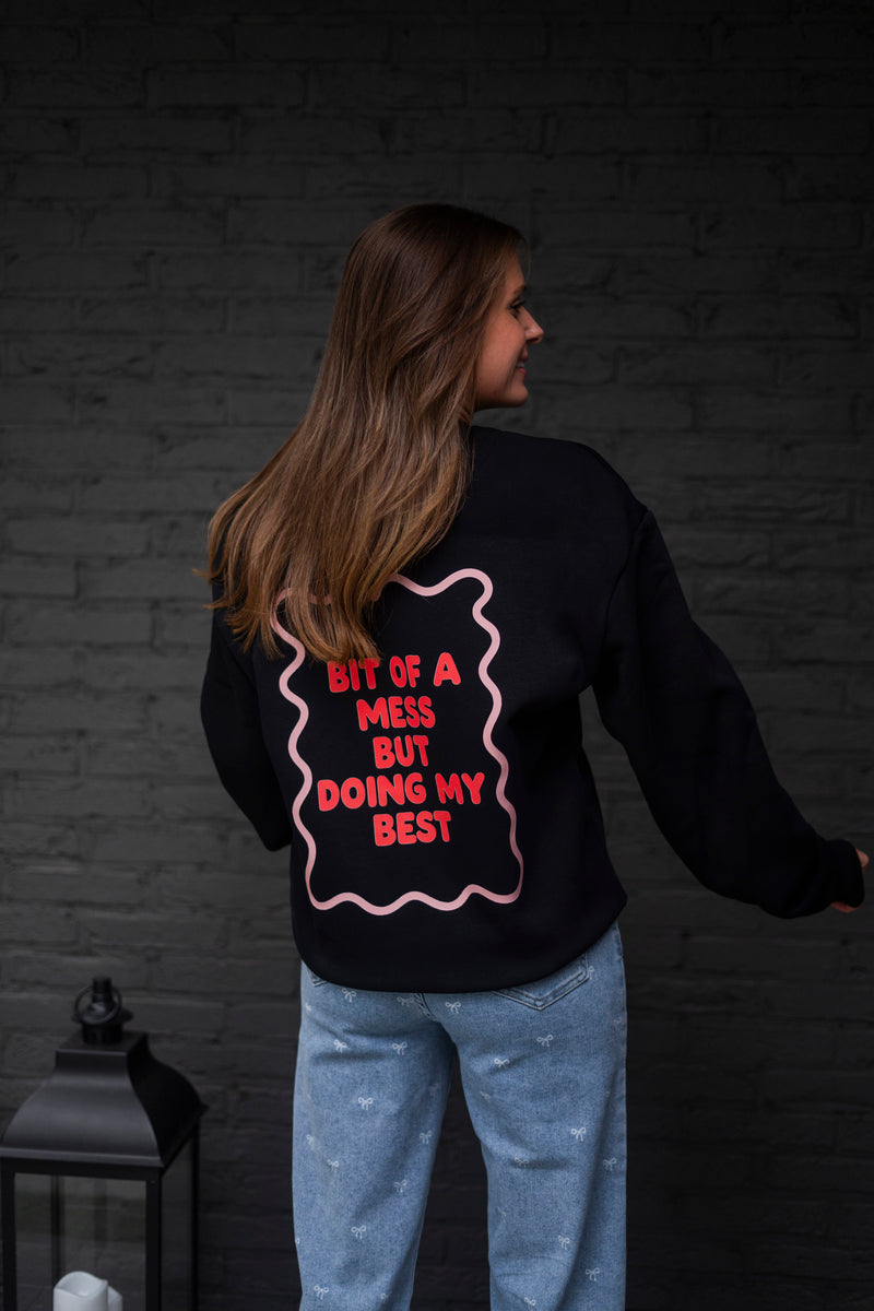 BIT OF A MESS SWEATER