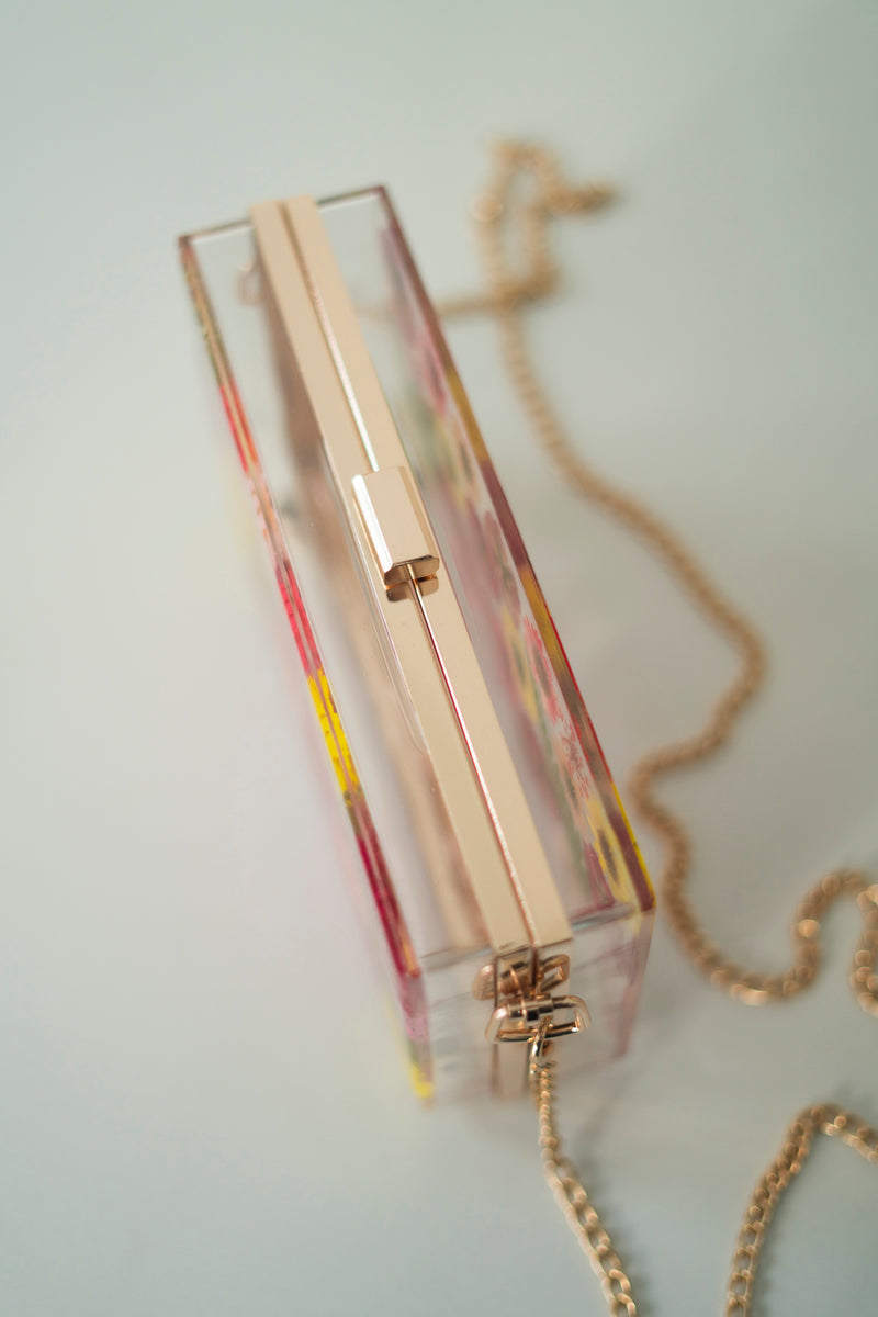 GARDEN FLOWER FLORAL CLUTCH