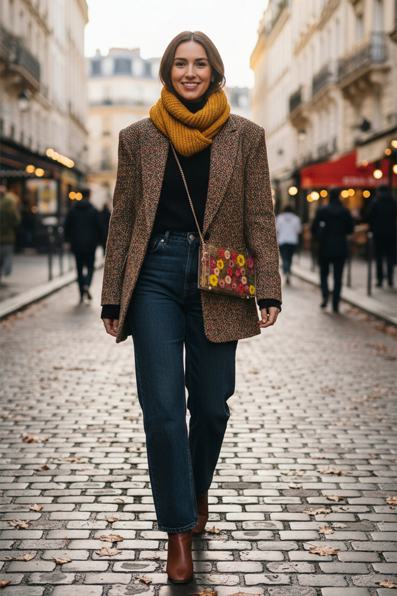 GARDEN FLOWER FLORAL CLUTCH