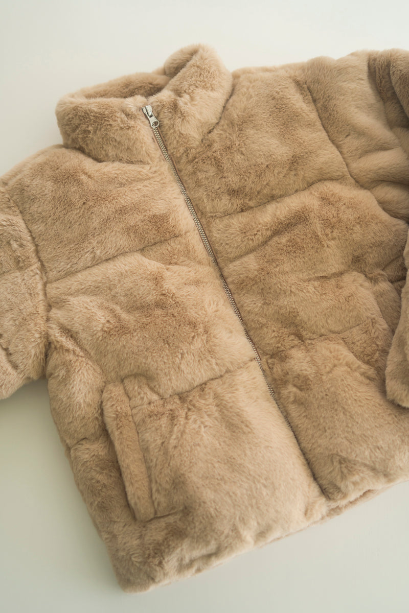FAUX FUR PUFFER JACKET