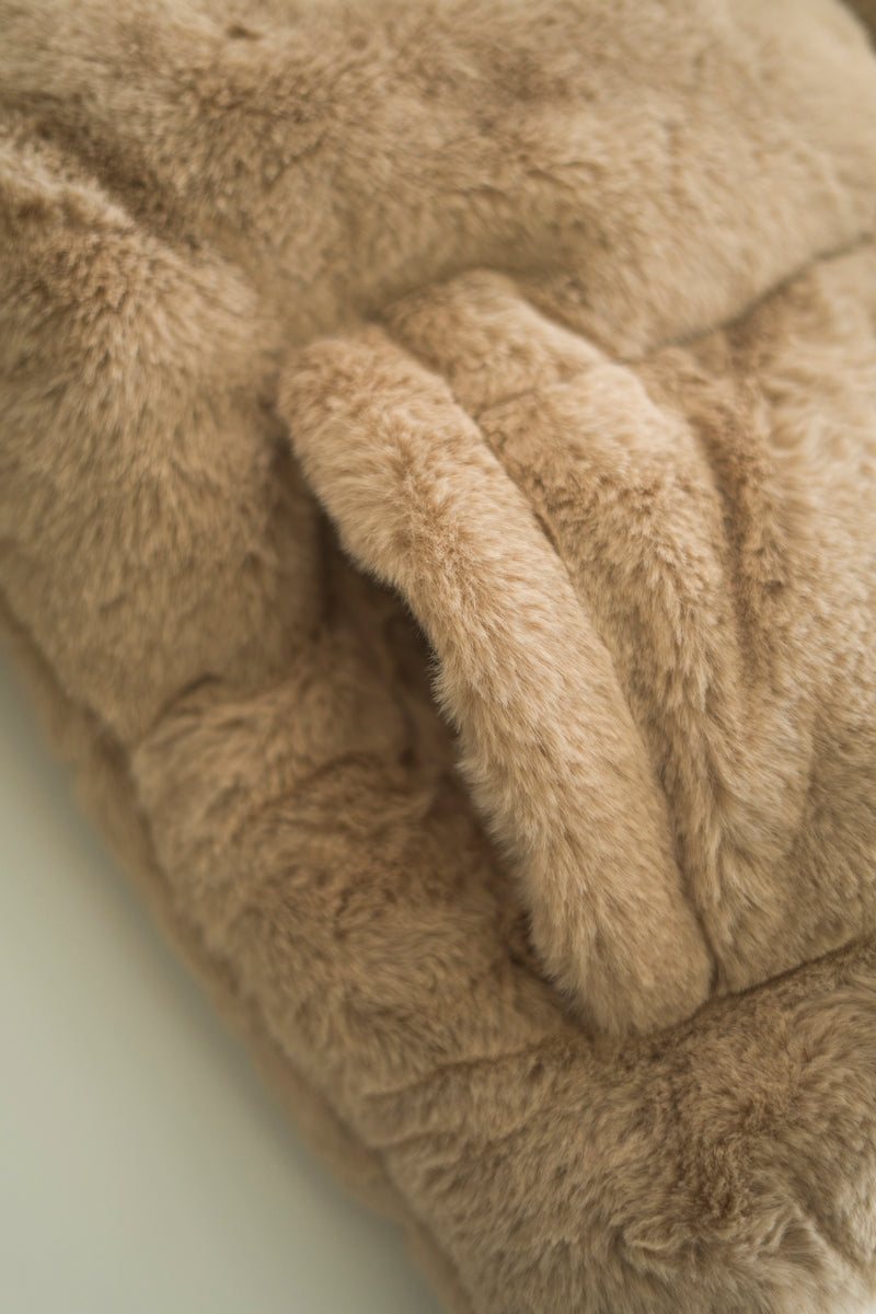 FAUX FUR PUFFER JACKET