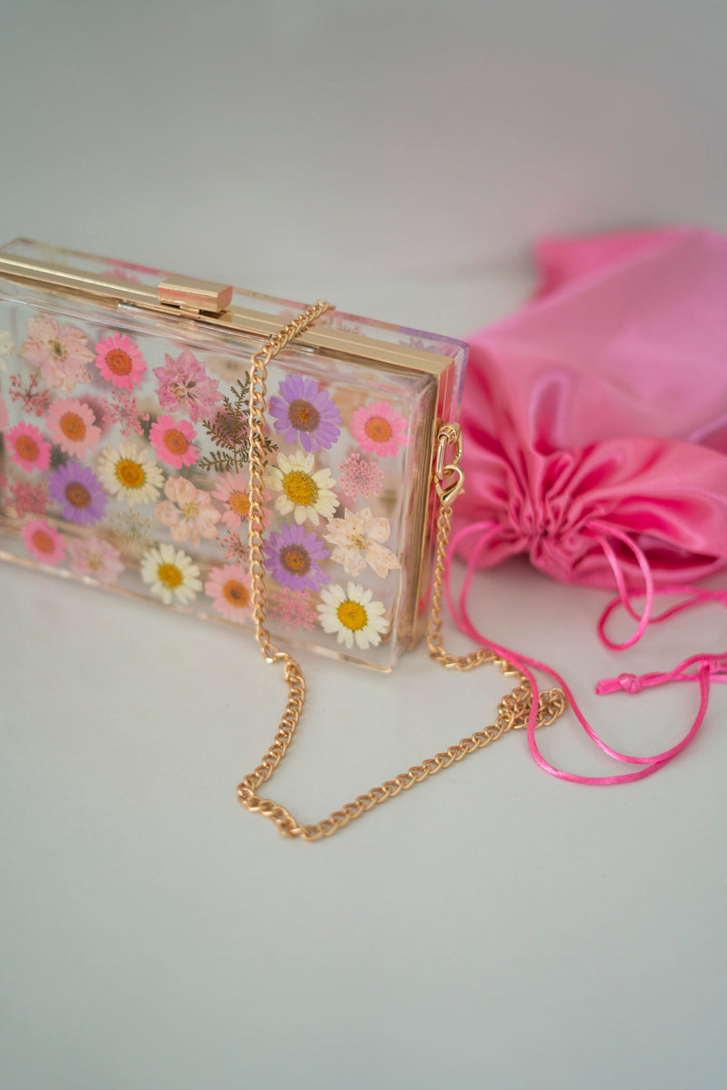 CUSTOMIZED FLORAL CLUTCH