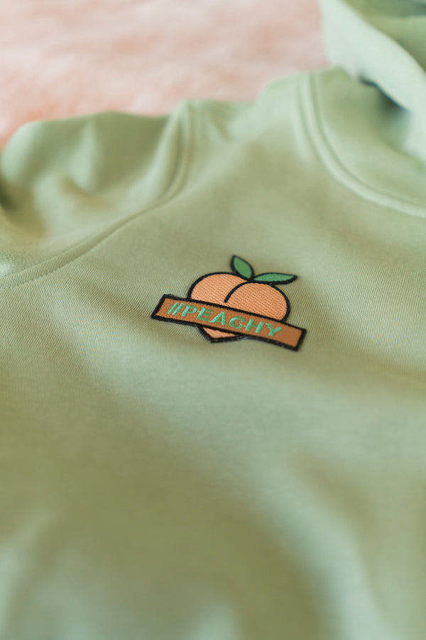 #PEACHY LIGHT KHAKI HOODIE