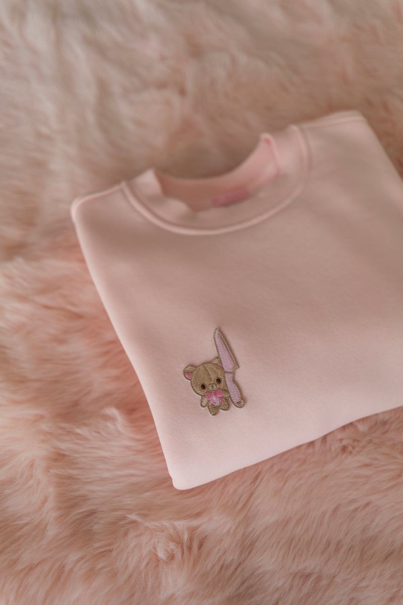 CUTE BUT PSYCHO PINK SWEATER