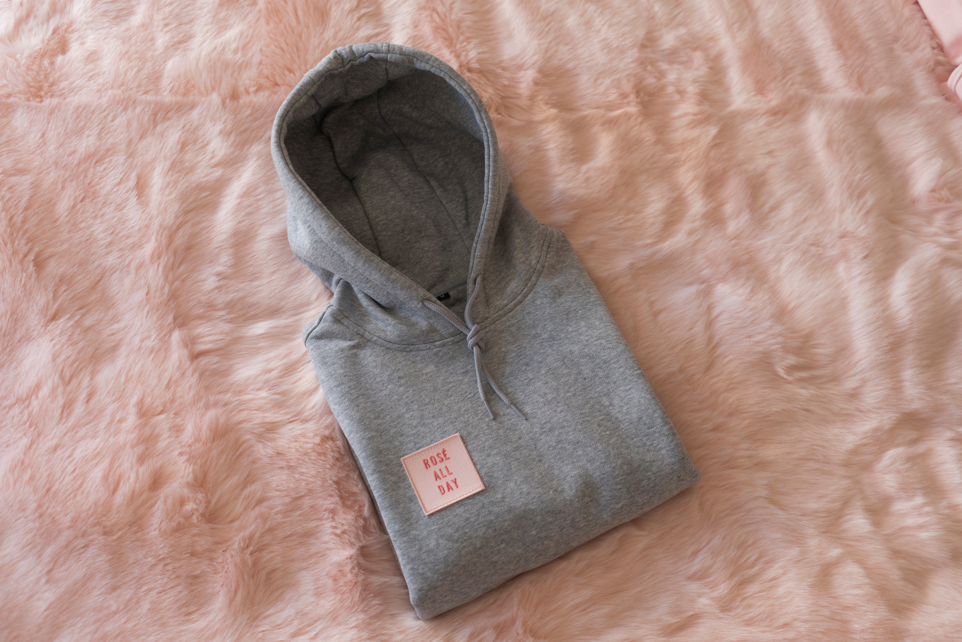 ROSÉ ALL DAY GREY HOODIE – By Margaux
